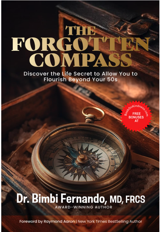 The Forgotten Compass book cover by Dr. Bimbi Fernando